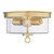 Westinghouse 6128600 - 2-Light Champagne Brass Flush Mount Ceiling Light - 12 in Wide