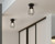 Westinghouse Lighting Westinghouse 6130700 Black Semi Flush-Mount 
