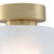Westinghouse 6131100 - 1-Light Champagne Brass Semi-Flush Mount Ceiling Light - 8 in Diameter