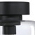 Westinghouse 6131200 - 1-Light Matte Black Semi-Flush Mount Ceiling Light - 8 in Diameter