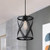 Westinghouse 6132500 - 1-Light Matte Black Caged Mini Pendant Light - Isadora - 7-1/2 in Wide