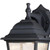 Westinghouse 6400100 - 9W LED Black Outdoor Wall Lantern - 11 in High - Clear Seeded Glass