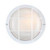 Westinghouse 6783600 - 1-Light White Outdoor Round Bulkhead Wall Light - 8 in Diameter