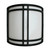 Incon Lighting Incon 216-1-5 - Modern LED ADA Wall Sconce - Black Frame & White Lens 