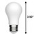 GE 93312022 - LED4DFA15-W/927 - LED A15 Replacement Lamp - 2700K 