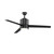 Trans Globe F-1018 BK Finnley Collection Indoor LED Light, 3-Blade Ceiling Fan with Opal Glass Lens 