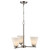 Trans Globe 71805-3 BN 3-light Fifer Chandelier 