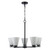 Trans Globe 71805 BK 5-light Fifer Chandelier 
