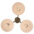 Trans Globe 71855-3 WH-AG Azaria 3 -Light Mini Chandelier 
