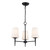 Trans Globe 71895-3 BK ClassicHorizon 3 - Light Mini Chandelier 
