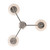 Trans Globe 71895-3 BN ClassicHorizon 3 - Light Mini Chandelier 