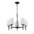 Trans Globe 71895 BK ClassicHorizon 5 - Light Chandelier 