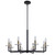 Trans Globe 71878 BK-AG Sylvie 8 - Light Modern Candelabra Chandelier 