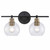 Trans Globe 22224 AG-BK Grand 3 - Light Dimmable Vanity 