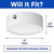 Trans Globe EM-LED-30097 WH - Palomino Emergency White LED Flush Mount - Battery Back-up 