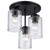 Trans Globe 80520-3 BK Mod Pod 3 - Light Glass Flush Mount 