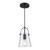 Trans Globe PND-2174 BK 1-Light Shaded Mini Pendant 