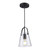 Trans Globe PND-2174 BK 1-Light Shaded Mini Pendant 