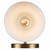 Trans Globe 22591 AG-BK ForgeLume 1 - Light Dimmable Wall Sconce Light 