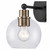 Trans Globe 22221 AG-BK Grand 1 - Light Dimmable Wall Sconce 