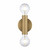 Trans Globe 22300 AG 2-Light Bare Bulb Indoor Wall Sconce 