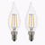 Cyber Tech LB25FCNC-D/WW/2PK - 2W Flame Tip Candle Lamp - 2700K 