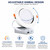 Cyber Tech LC12RT6-NCBXPVT/CCT - 6" LED Eyeball Downlight - 15W - White Trim 