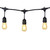 Cyber Tech SL-4818 - 48 ft LED Outdoor Black Patio String Light - 2200K 