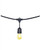 Cyber Tech SL-4818 - 48 ft LED Outdoor Black Patio String Light - 2200K