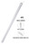 Cyber Tech UL4800 - 4 Ft LED Light Strip with 8 Ft Cord & Rocker Switch - 4000K 