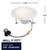 Bulbrite 773108 - 4" LED Downlight Retrofit - 2700K - Dimmable