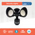 Bulbrite 773703 - LED Security Light 2-Head - 4000K - Motion Sensor 