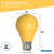 Bulbrite 776107 – A19 LED Bug Light Bulb – Yellow Filament - Wet Rated