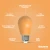 Bulbrite 776151 - 2.5W LED S14 Filament Bulb - Amber - Wet Rated
