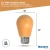 Bulbrite 776151 - 2.5W LED S14 Filament Bulb - Amber - Wet Rated