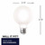 Bulbrite 776222 - 7W LED G25 Globe Bulb - 4000K - Dimmable
