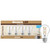 Bulbrite 776226 - Decorative Clear Filament A19 Bulb - 7W - 2700K - Dimmable 4 Pack