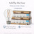 Bulbrite 776228 - Clear Filament LED A19 Bulb - 4000K - Dimmable - 4 Pack