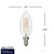 Bulbrite 776626 - 5W LED B11 Clear Filament Bulb - Warm White - E12 Base 