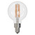 Bulbrite 776743 - 4W LED G16 Filament Bulb - 2700K - Fully Dimmable 