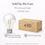 Bulbrite 776837 - Half White 5W LED A19 Filament Bulb - 2700K -  Dimmable - 90 CRI 