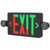 Halco 97123 - Black Combo LED Exit Sign/EM Unit - CCT Selectable - Remote Capacity