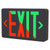 Halco 97121 - Black LED Exit Sign - Field-Selectable Red/Green - Remote Capacity