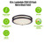 Westinghouse 6136500 - 23W LED Matte Black CCT Selectable Flush Mount Light - 16 in Diameter