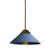 Euri Lighting EIN-HL5OB-1100 - Handmade Concrete Pendant - Ocean Blue - E26 Socket 