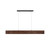 Euri Lighting EWD3-20W113W - 39" Linear Wood Pendant - 3000K - Walnut Finish 