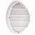 10" Round White Nautical Outdoor Bulkhead Light Fixture with Grill 