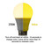 TCP L60A19D27YF - 9W LED A19 Bulb - 2700K to Yellow - Dimmable