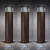 Flat Top Outdoor LED Bollard Light with Integrated Louvers for Glare Control 