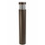Flat Top Outdoor LED Bollard Light with Integrated Louvers for Glare Control 